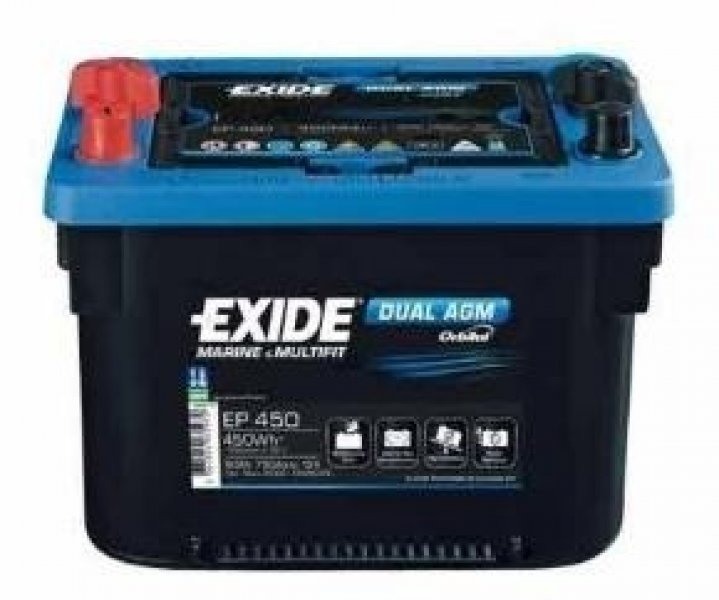 Batteria EXIDE EP450 12V 50Ah 750A