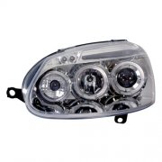 Coppia fari anteriori ''Angel Eyes'' VW GOLF V '03 Cromo