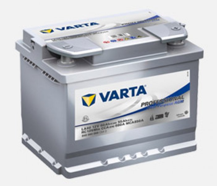Varta Batteria Marina Nautica Caravan Professional Dual Purpose AGM